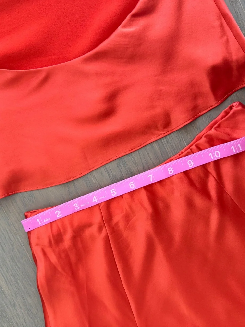 Reformation SERA Two Piece Silk Maxi Skirt Set Red Coral Orange Sz 2 - With Tags - Picture 8 of 10